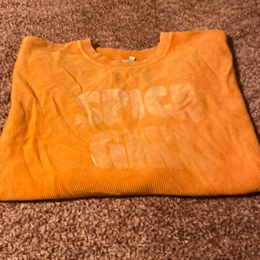 Fall theme Chicka-d corded crewneck size XL